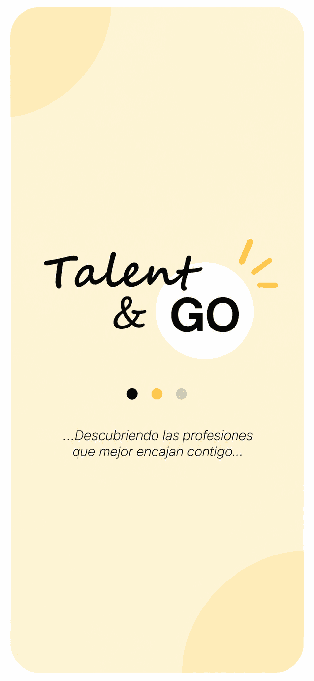 Career discovery prototype screen 3 of 6: discovering professions (in Spanish)